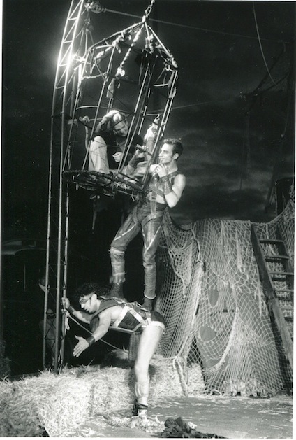 Pep Castells, Jordi Borrell i una espectadora – Mir Caravan, Berlin, 89