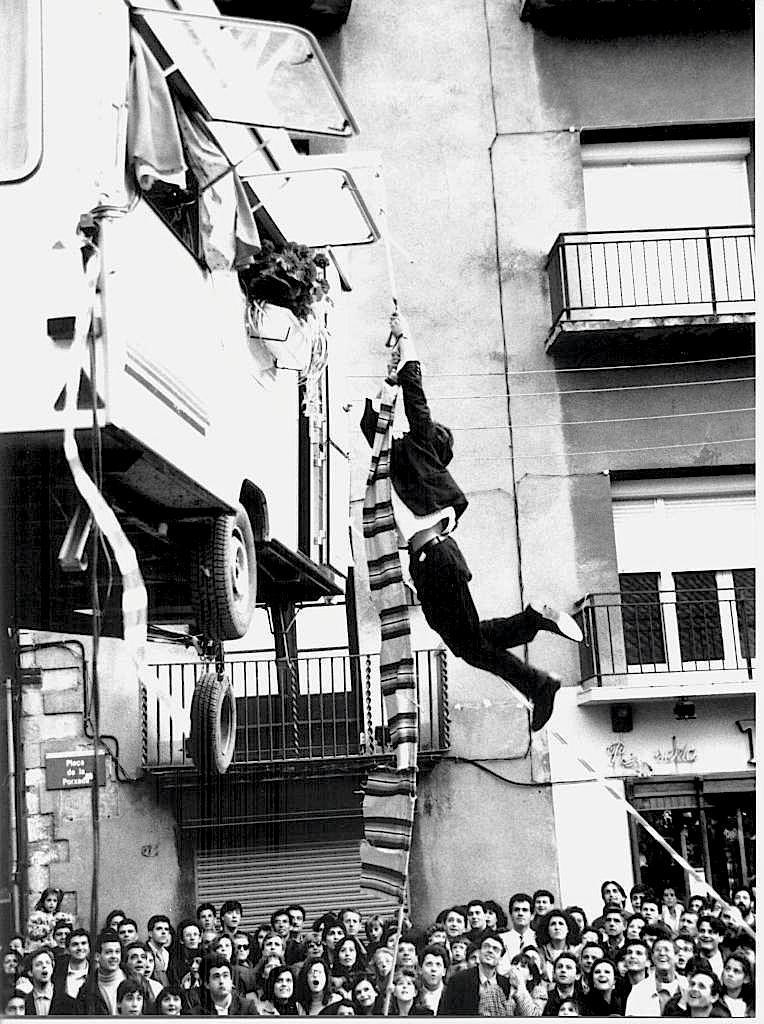 Circ Perillós, La rulot - Jordi Borrell - Granollers, 21 abril 91 (Foto Santi Morató i Denis Calvarons)