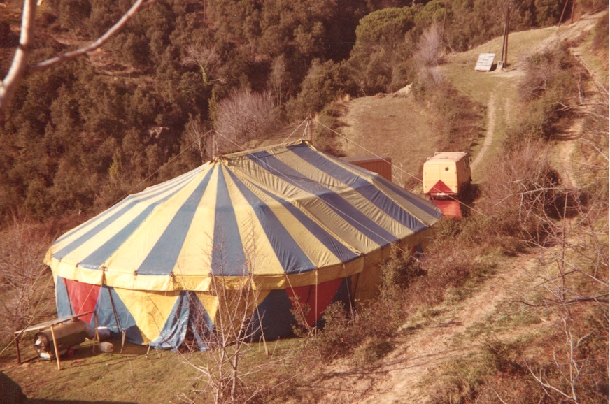 Carpa Circ Perillós, assajos al Montseny 1983