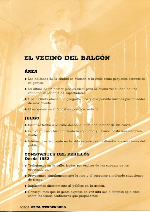Circ Perillós - "El vecino del balcón" (Foto Oriol Wendenburg)